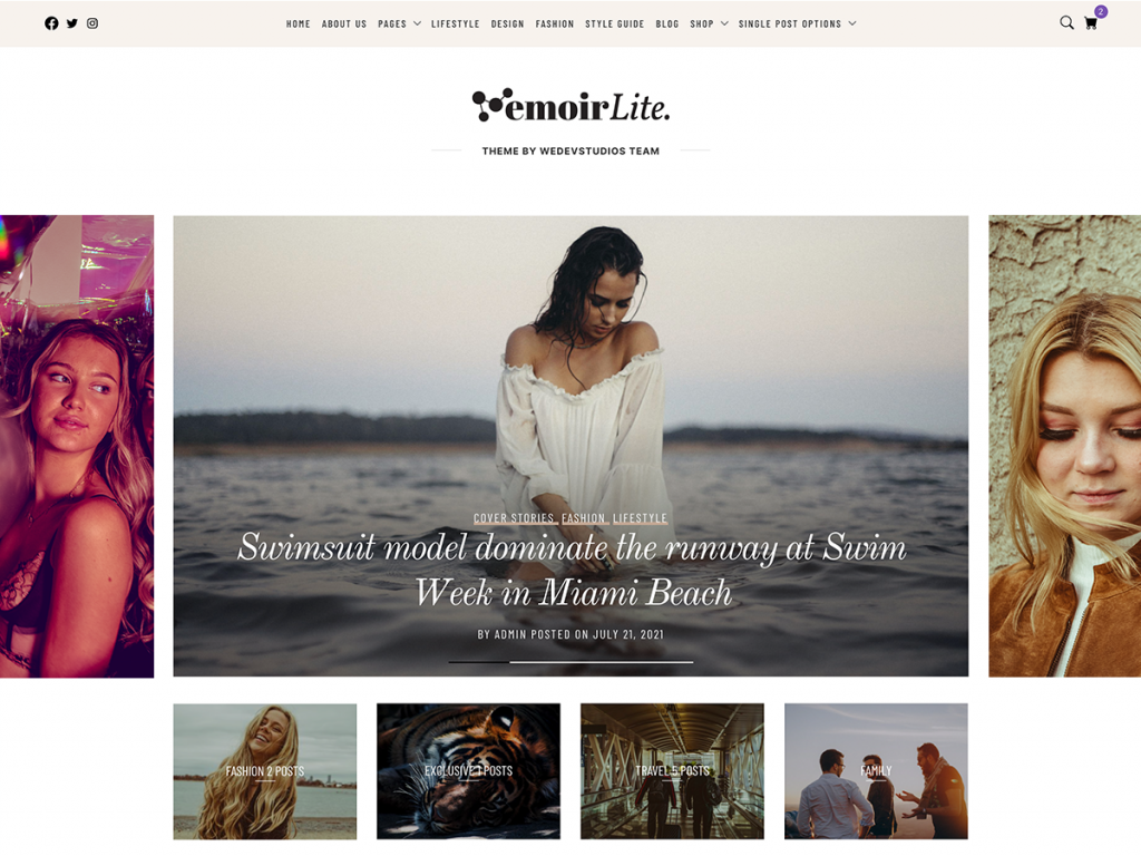 Memoir Lite - Best Free WordPress Theme for Bloggers
